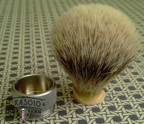 Brush FRANK SHAVING Frosted Aluminum Tube S 06 Knot defect