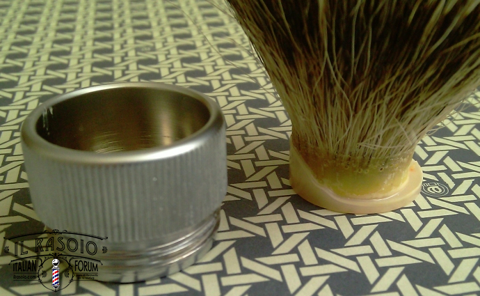 Brush FRANK SHAVING Frosted Aluminum Tube S 07 Knot defect