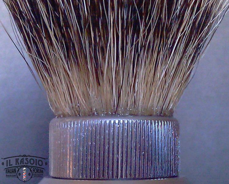 Brush FRANK SHAVING Frosted Aluminum Tube S 08 Knot glued