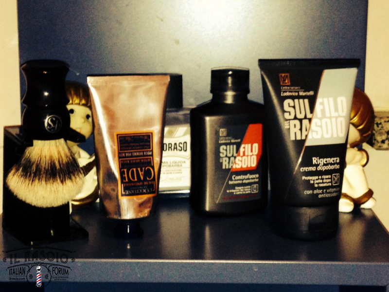 I dopobarba in crema/fluidi e pennelo Frank Shavin