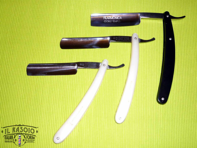 Filarmonica Doble Temple 13 manico bianco e Filarmonica recente manico scuro - recto