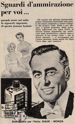 Aqua Velva Italy 1954