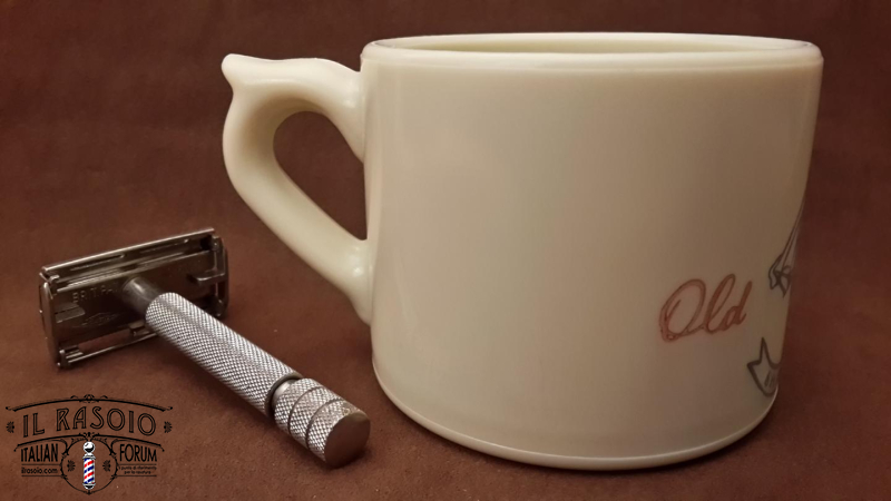 portasapone Old Spice 1948/primi anni 50,  Early Glass Mug