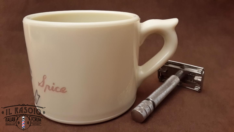 portasapone Old Spice 1948/primi anni 50,  Early Glass Mug