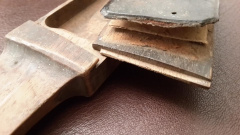 astuccio francese per due rasoi