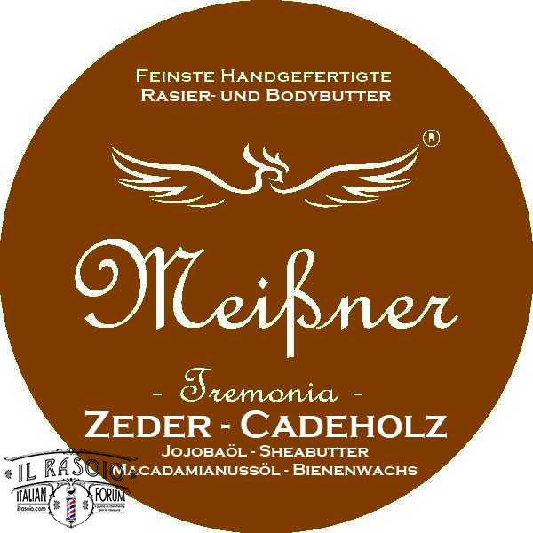 Meissner Tremonia Zeder Cadeholz Rasierbutter