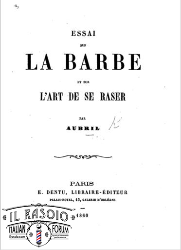 Essai sur la barbe - 1860