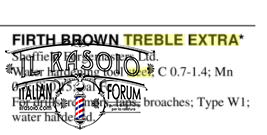 acciaio Firth's Treble