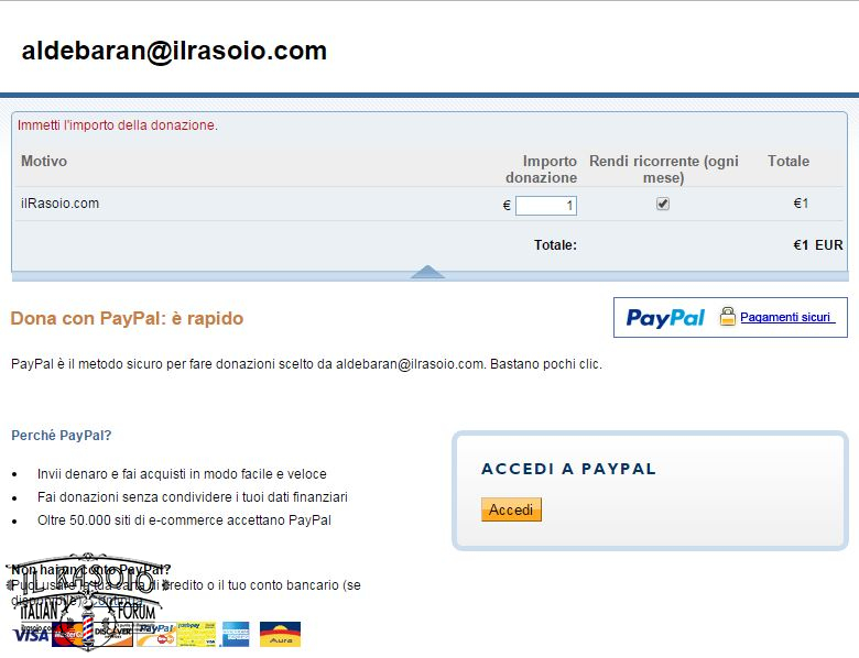 PayPal ilRasoio