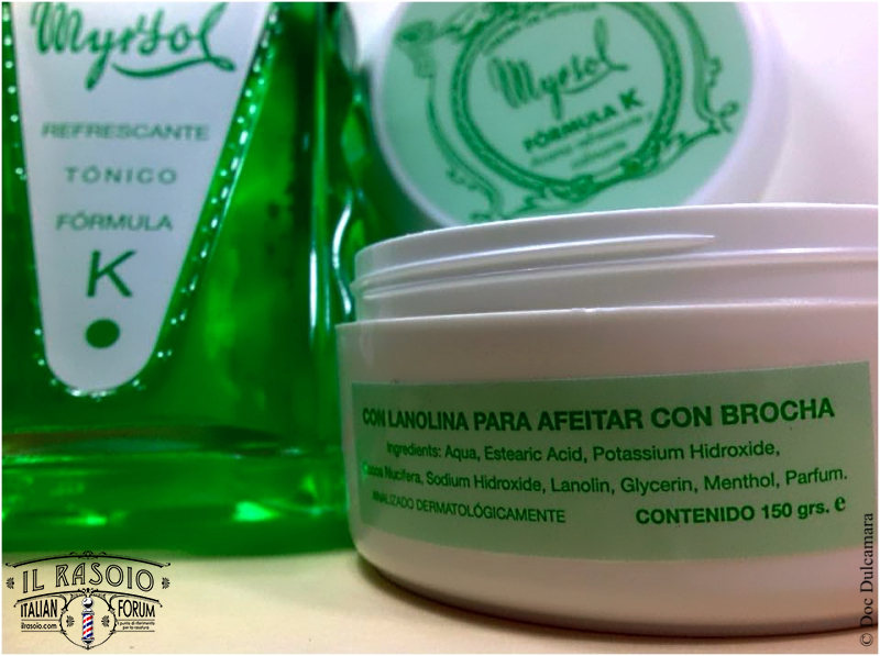 Myrsol Formula K Shaving Cream