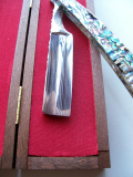 Mastro Livi 7/8 lama inox blue tonge Manico abalone
