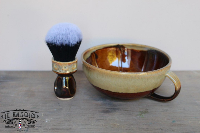 Wet Shaving Bowl - Lather Bowl - Mug - Giles Shaving Co. Handmade in UK 01