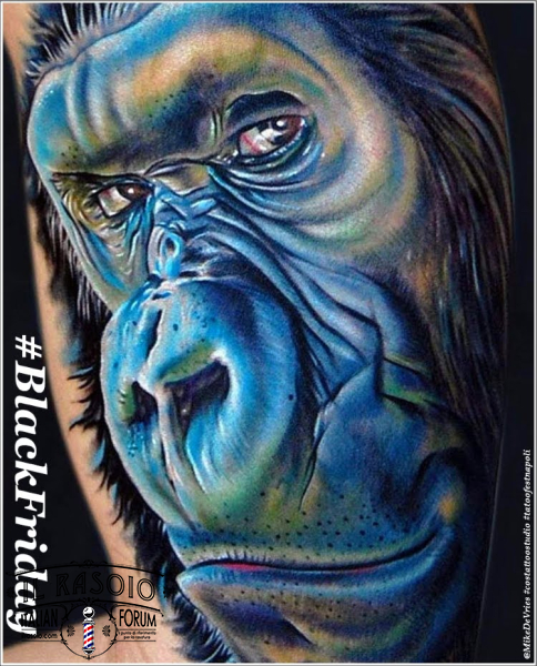 Black Friday Gorilla Tattoo