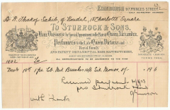fattura sturrock 1903