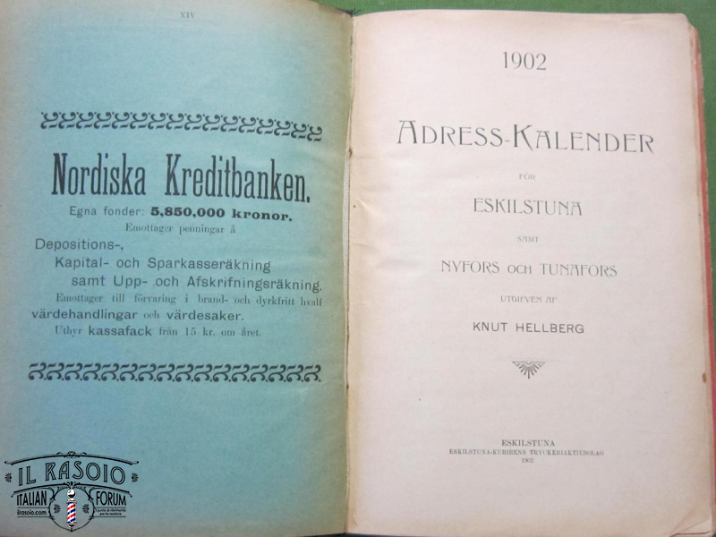 calendario degli indirizzi del 1902