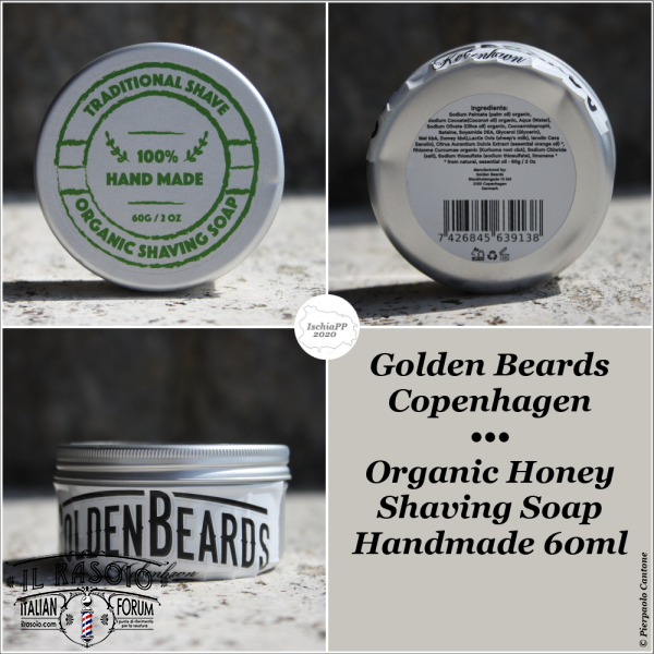 Postino 20200331 Golden Beards Organic Honey Shaving Soap