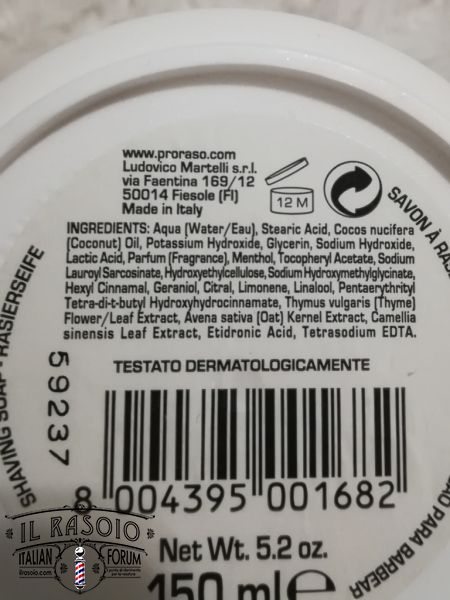 Inci Proraso Thè verde e Avena (bianca)