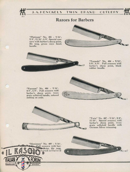 Henckels Platinum 401 catalog