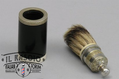 1800 6 monture d'argent et vermeil