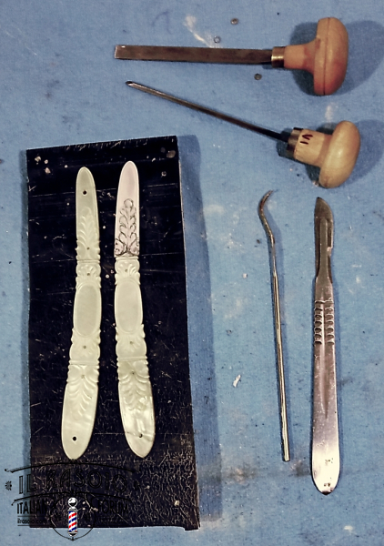 inizio restauro madreperla