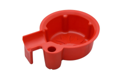pearl shaving red bowl