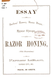 Essay on barbers' razors di N. LeBlanc (1895) 01