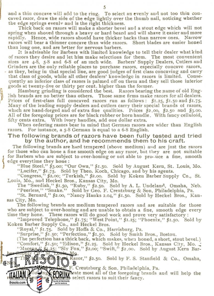 Essay on barbers' razors di N. LeBlanc (1895) 03